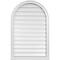 Ekena Millwork Round Top Surface Mount PVC Gable Vent: Functional, w/ 2"W x 2"P Brickmould Sill Frame, 26"W x 40"H GVPRT26X4003SF - alternate 1